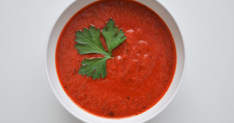 Spicy Roasted Red Pepper Sauce, Dairy Free